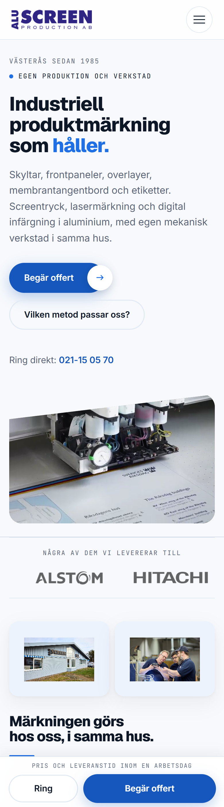 Aluscreen — mobil