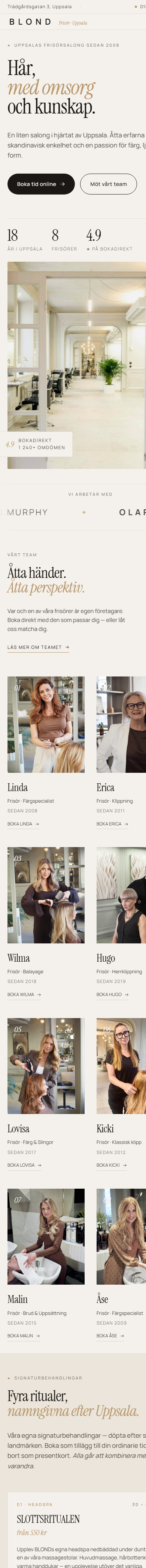 Blond Frisör — mobil