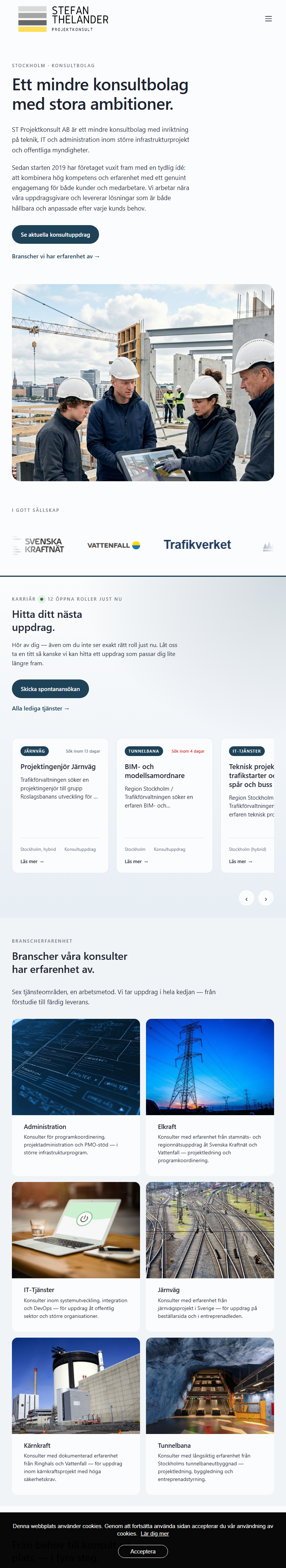 ST Projektkonsult — mobil