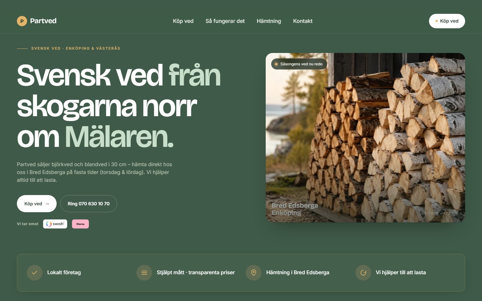 Partved, sajt byggd av NoFrame